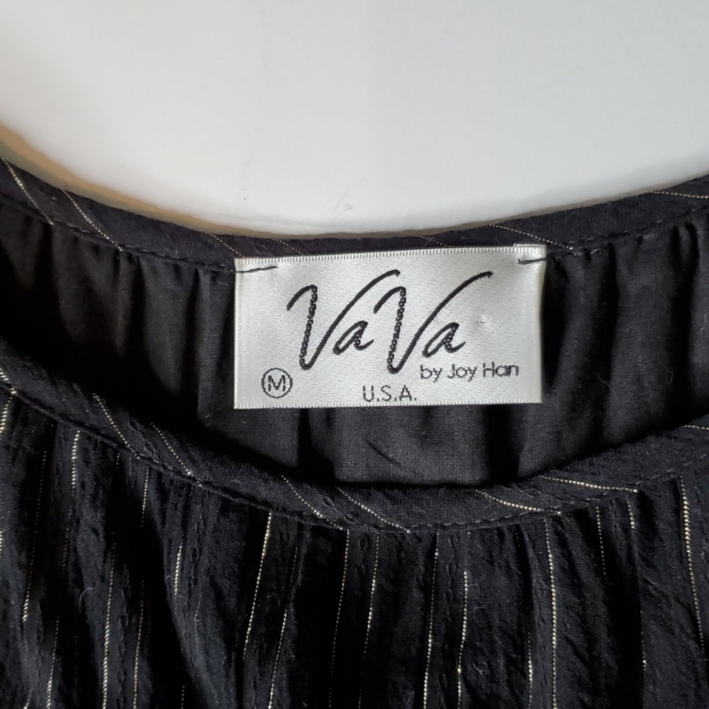 VaVa by Joy Hon Dress Medium Lurex stripes lace - Picture 3 of 6